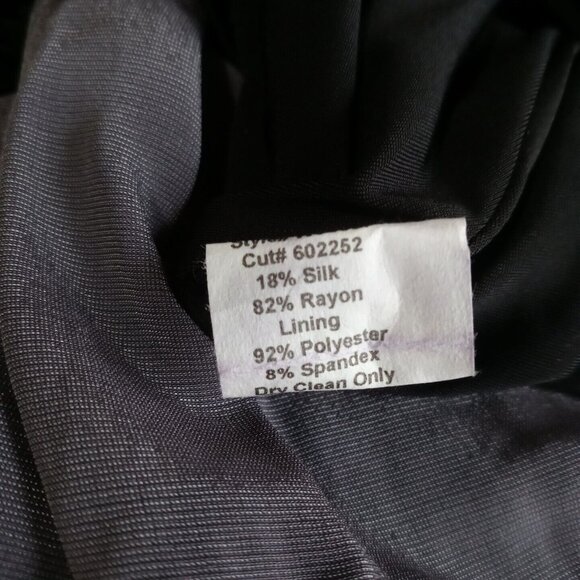 Anthropologie Eva Franco Velvet Dress Size 2 Gray - Picture 10 of 10
